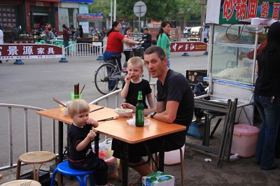 Voyage à vélo Pekin Strasbourg cyclo famille, 2 enfants