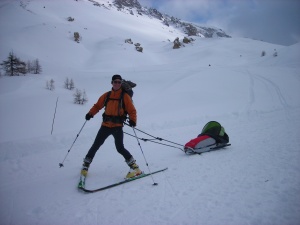 Haute Trace des Escartons à ski pulka - Queyras et vallée de  la Clarée