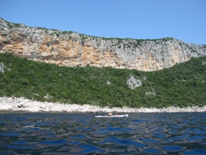 Très jolie section sauvage sur le sud de Peljesac