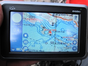 Cartes russes sur l'Evadeo, une utilisation vraiment pratique de ce GPS