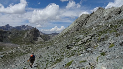 Entre col et lacs du Marinet, haute Ubaye