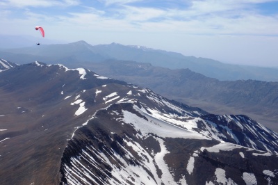 Au-dessus du Mgoun (qui culmine à 4065m)