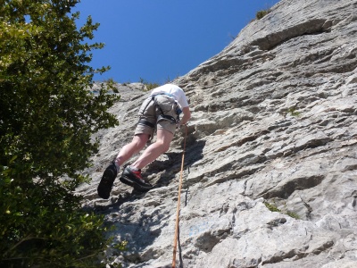 Hanwag Approach GTX : grimpe dans du 6a en tête