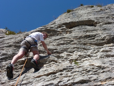 Hanwag Approach GTX : grimpe dans du 6a en tête