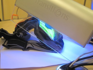 Réaction à la lampe UV