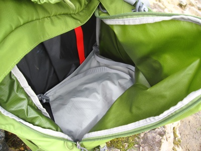 Séparation du compartiment fond de sac