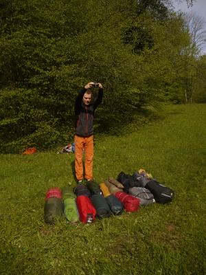 Photo des différentes tentes rangées - best off