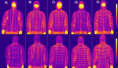 Camera thermique, Vue comparative de dos et de face.