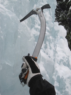 Test terrain en cascade de glace