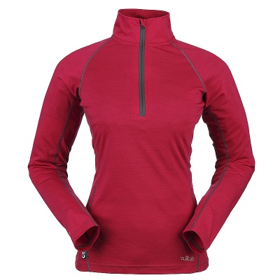 Rab Wmns MeCo 165 LS Zip Tee