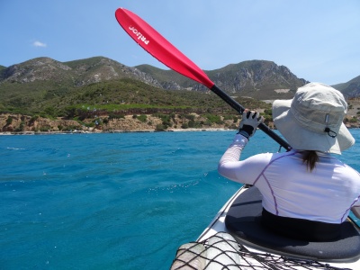 En situation (Kayak en Sardaigne)