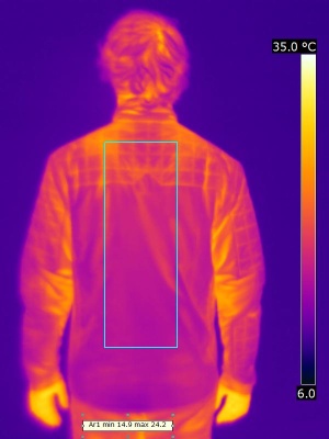 Vue Camera thermique de dos