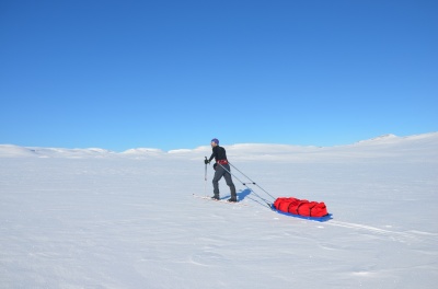 Pulka Snowsled Ice Blue Trail