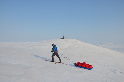 Pulka Snowsled Ice Blue Trail