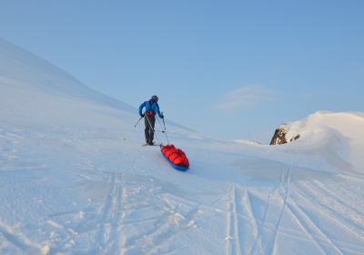 Pulka Snowsled Ice Blue Trail