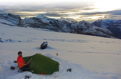 Alexis lors du Dodtour en Vanoise (photo Lionel Daudet)