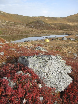 Encore un joli bivouac à côté d'un lac