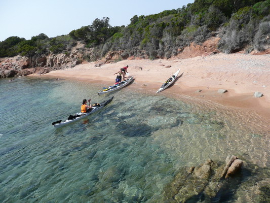 Kayak de mer en Corse