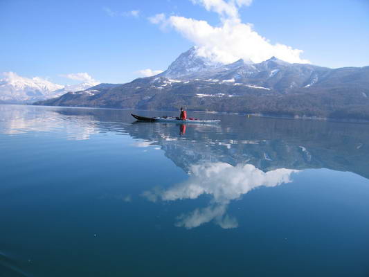 serre-poncon kayak et neige