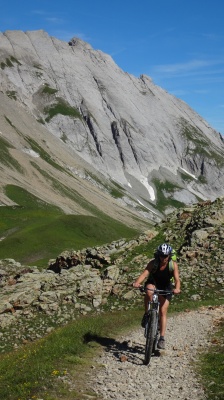 Montée vers le col du Bonhomme, Haute Savoie Montée vers le col du Bonhomme, Haute Savoie