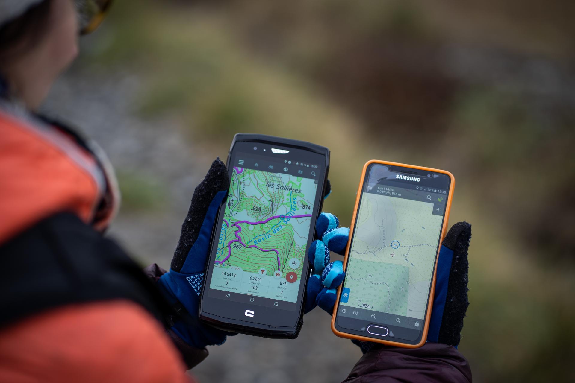 Navigation à vélo avec le smartphone