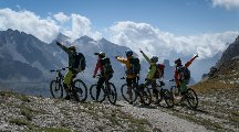 Rouler à 3000 m entre France et Italie à VTT BUL