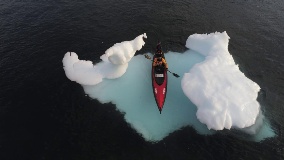 Kayak de mer au Groenland, la côte est sauvage