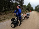 Tour du Mont Lozère en itinérance V.T.T. avec un bébé