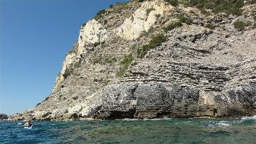 Topo kayak de mer à l'île d'Elbe