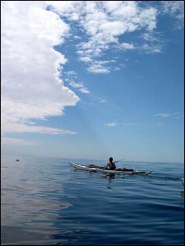 Rencontre de kayakistes de mer