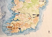 Un quart de trèfle irlandais