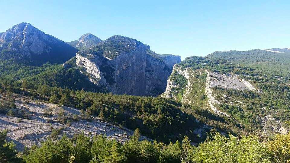 Arrivée dans les Gorges du Verdon