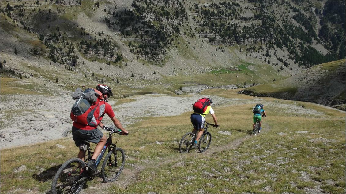 Super descente sur la fin, jusqu'au refuge de l'Estrop ! Ouf !!!!