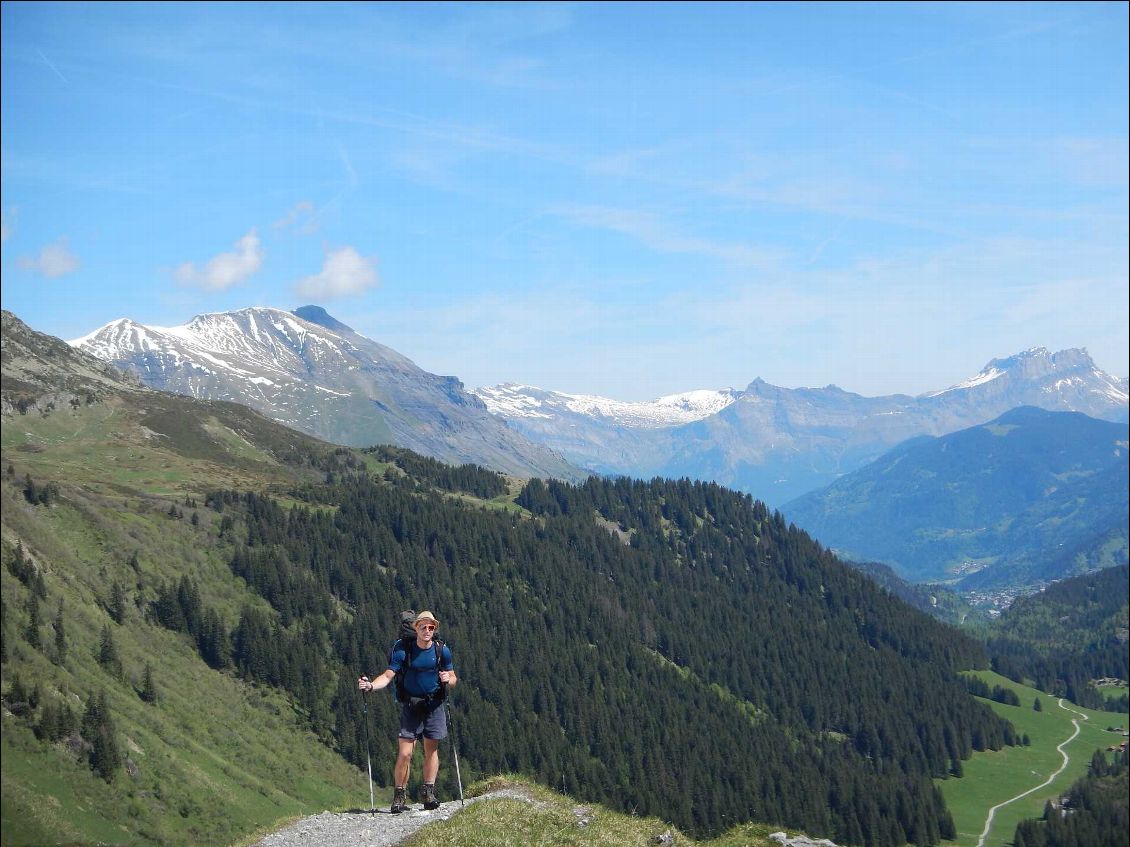 Vue sur Les Contamines.