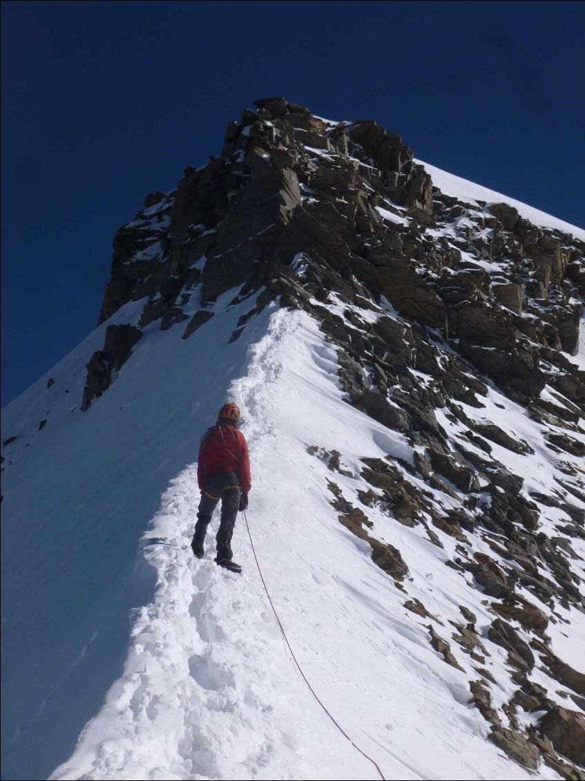 Le passage rocheux, plus simple dans ce sens