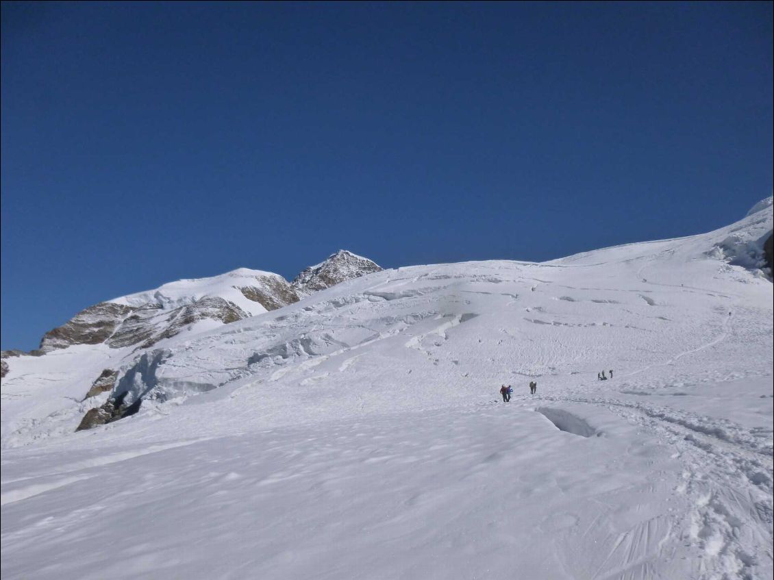 La remontée du Glacier du Lys