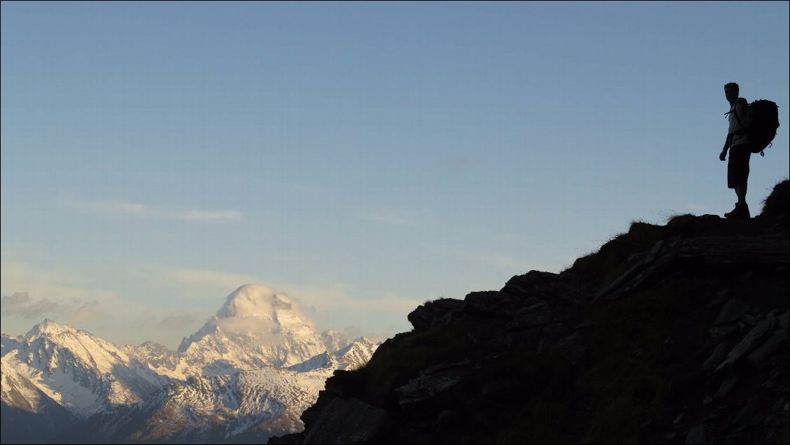 Beau point de vue sur le Viso (photo Julie)