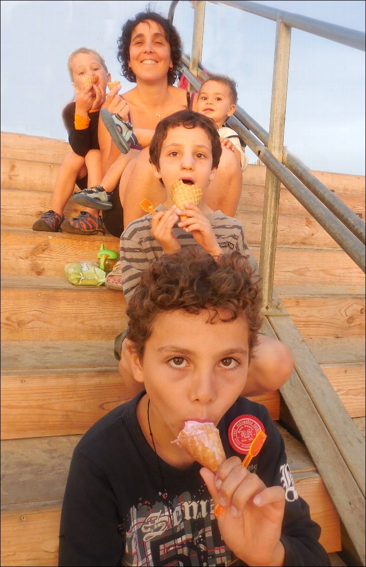 Une bonne glace après avoir pédalé c'est toujours meilleur.