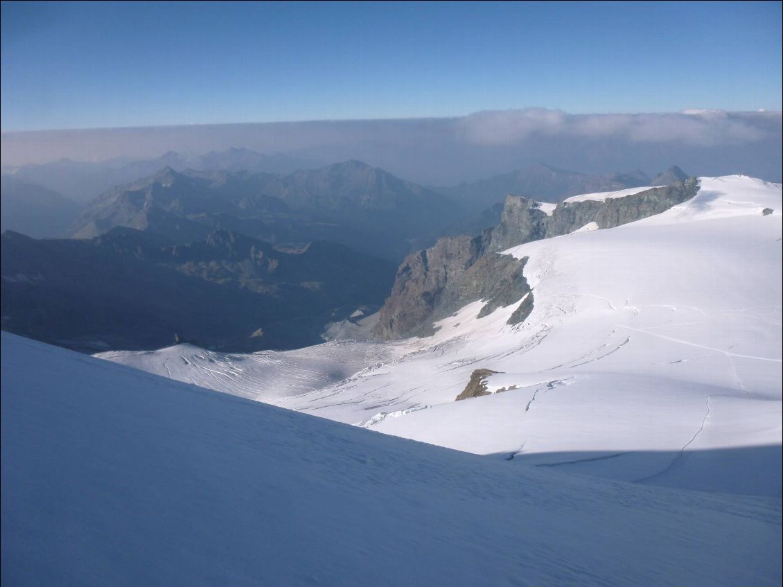 En regardant vers le Val d'Ayas