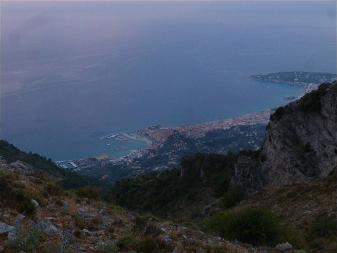 Vue vers la plage