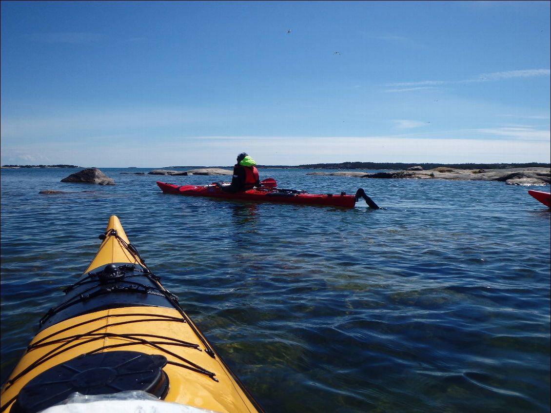 pas facile de se repérer dans ce chapelet d'ile quand on a les yeux a 50cm au dessus de l'eau