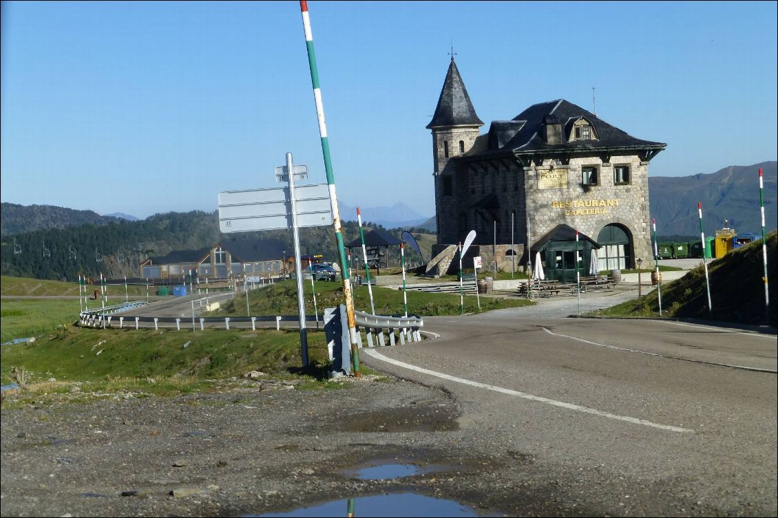 Au col de Bonaigua, étrange restaurant