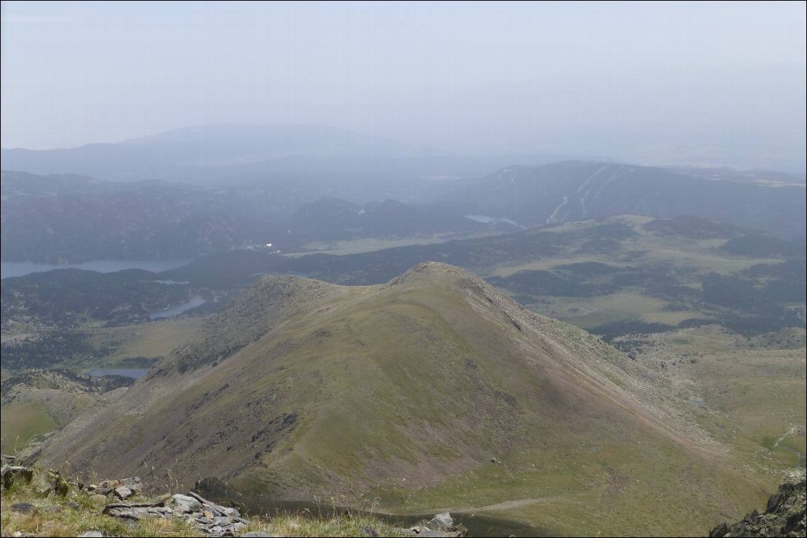 Temps brumeux et chaud pour la descente au lac des Bouillouses