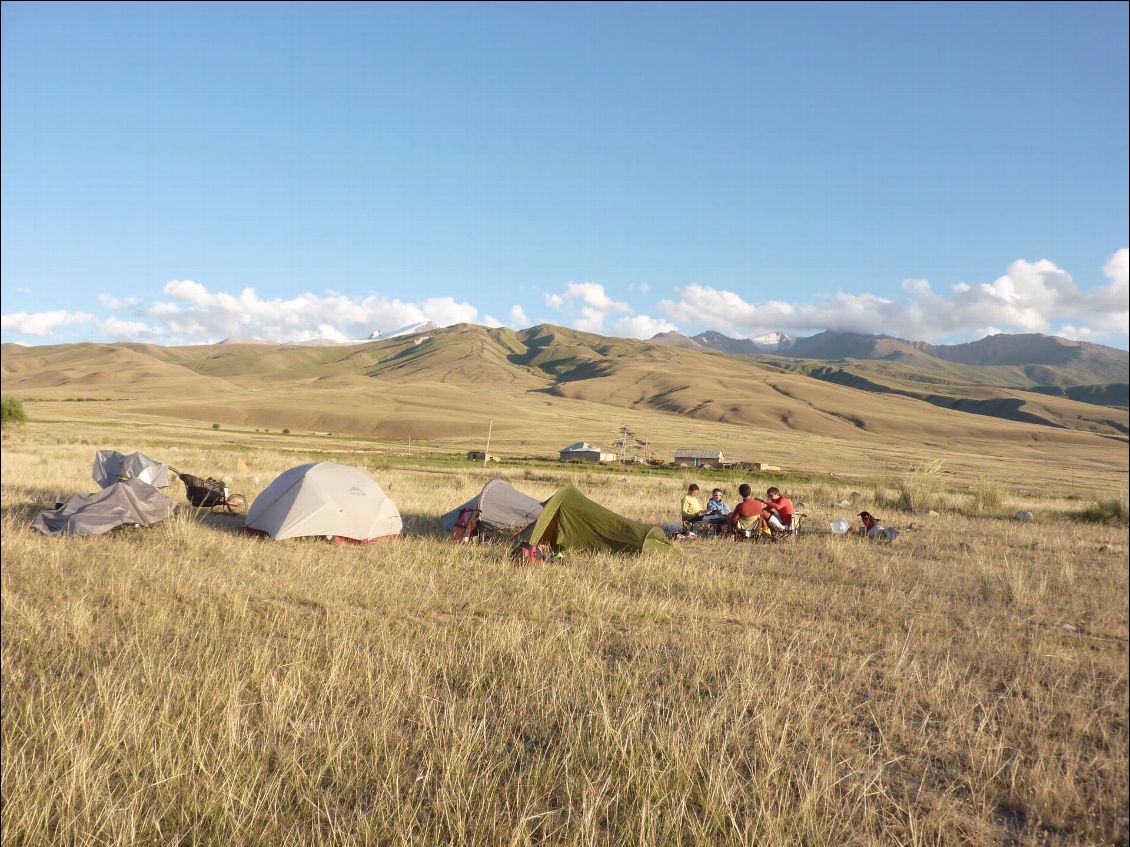 Bivouac sur un champ de génépi