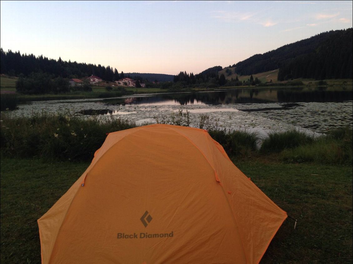 Bivouac au lac de Lamoura