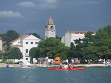 L’église de Biograd, le jour retour.