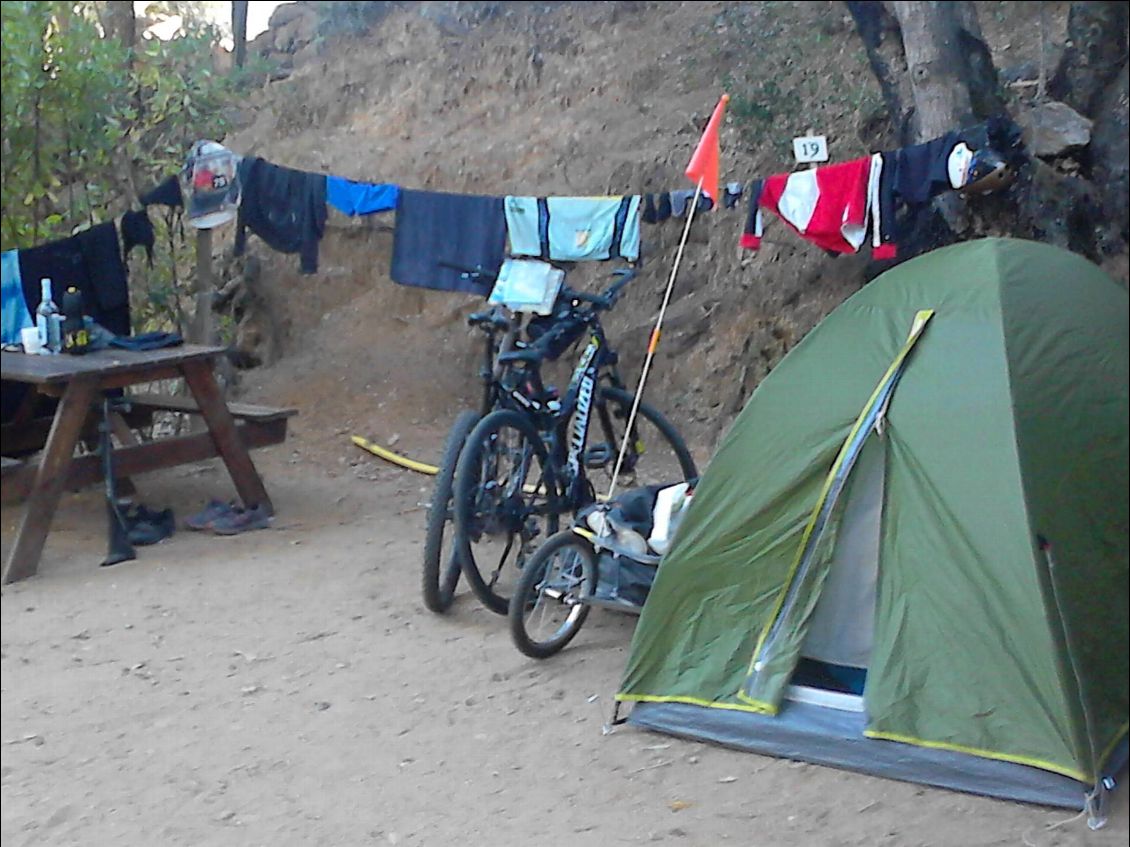 journée de repos et campement a Ajaccio