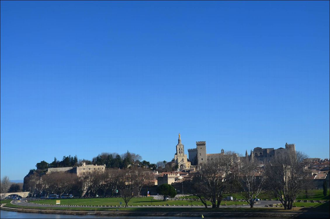 Avignon depuis le pont Daladier