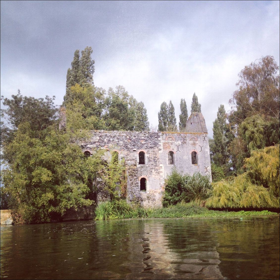 Moulin en ruine.