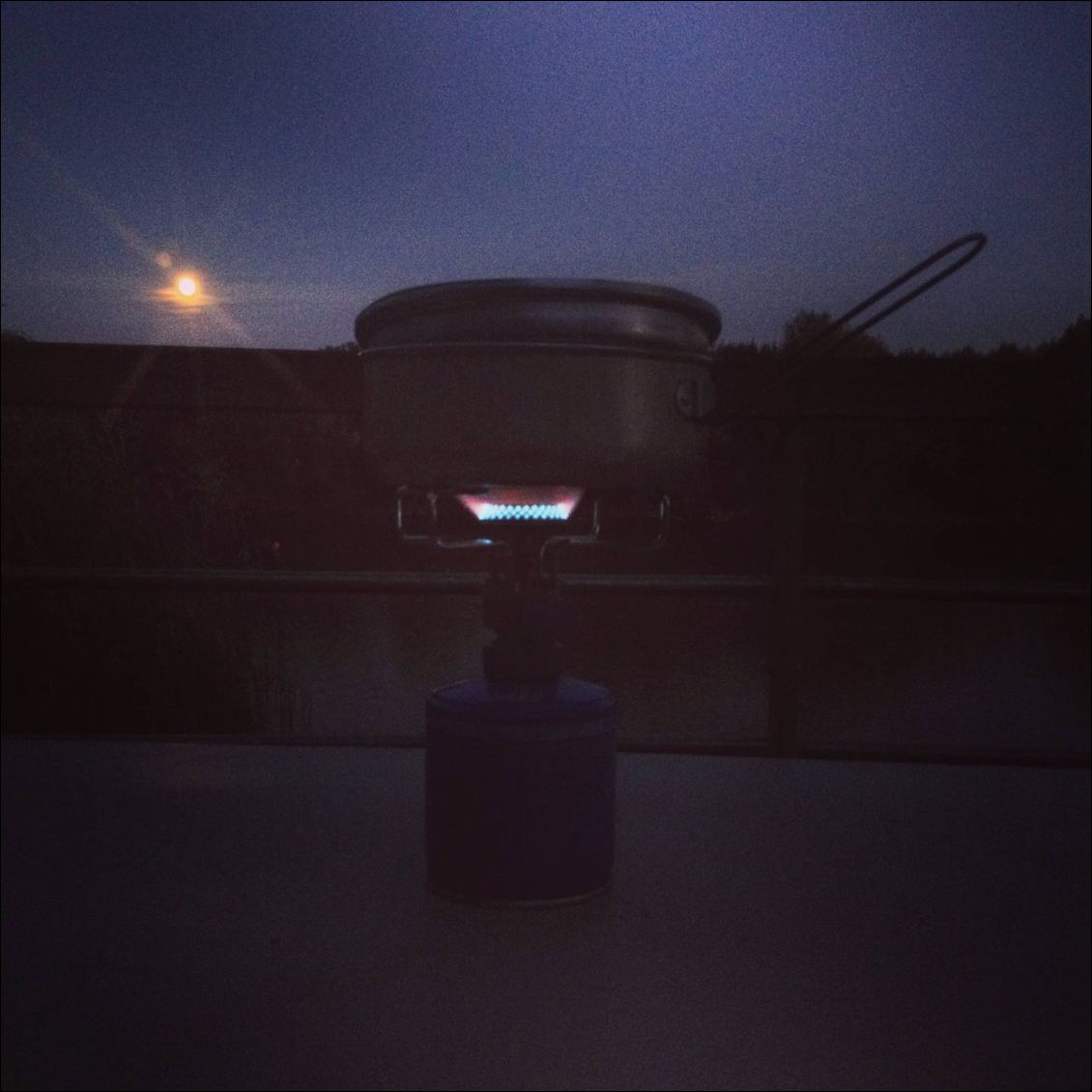 Lever de lune.
